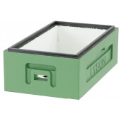 Corp 1/2 din polistiren pentru stup de 6 rame, 160 mm inaltime. VERDE-CELADON