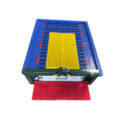 Soclu (fund stup) din plastic 490 x 420 mm pentru 10 rame, cu colector de polen integrat, antivarroa și urdiniș cu grilă antișoareci