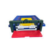 Soclu (fund stup) din plastic 490 x 420 mm pentru 10 rame, cu colector de polen integrat, antivarroa și urdiniș cu grilă antișoareci