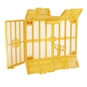 Cutie din plastic pentru transportat roi, cu hranitor