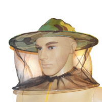 Pălărie apicolă camuflaj, din poliester