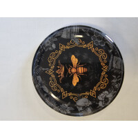 Capac borcan, twist-off 82, albina pe fundal negru
