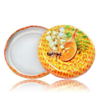 Capac borcan, twist-off 82, albinuta in  lingura de miere