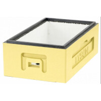 Corp 1/2 din polistiren pentru stup de 6 rame, 160 mm inaltime. GALBEN