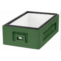 Corp 1/2 din polistiren pentru stup de 6 rame, 160 mm inaltime. VERDE