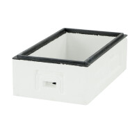 Corp 1/2 (rama 145mm) din polistiren pentru stup de 6 rame, nevopsit