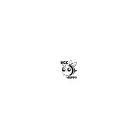 Stiker auto, albina, Bee Happy, culoare neagra