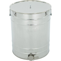 Maturator din inox 200 l, canea inox, cleme prindere capac si garnitura silicon, manere, Classic Line