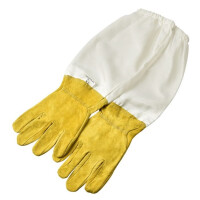 Mănuși pentru apicultor din piele naturală, cu manșon de protecție – L, XL, XXL