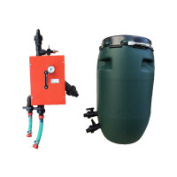 Sistem pentru hranire stupi, 100 familii, electric 230V, control prin presiune, cu rezervor 80 litri