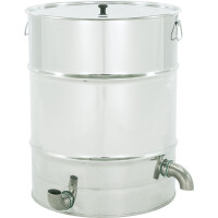 Topitor de ceară cu aburi din inox – capacitate 98 litri, cu coș perforat interior - Saf Natura